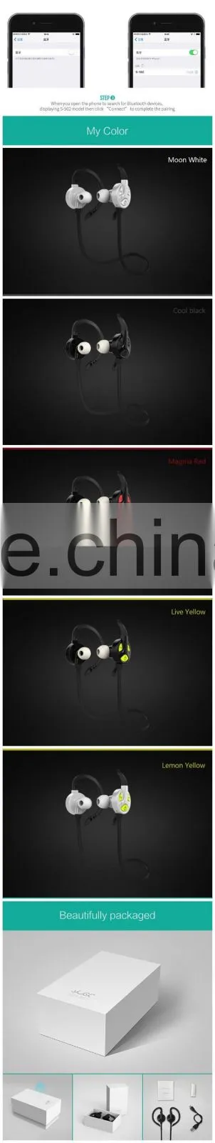 Wholesale Sport Bluetooth Headset S502 Stereo phone headphones Headset Plus Wireless Headset Earphone