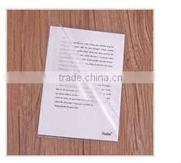 Good quality FC size transparent color PP buckle file pocket
