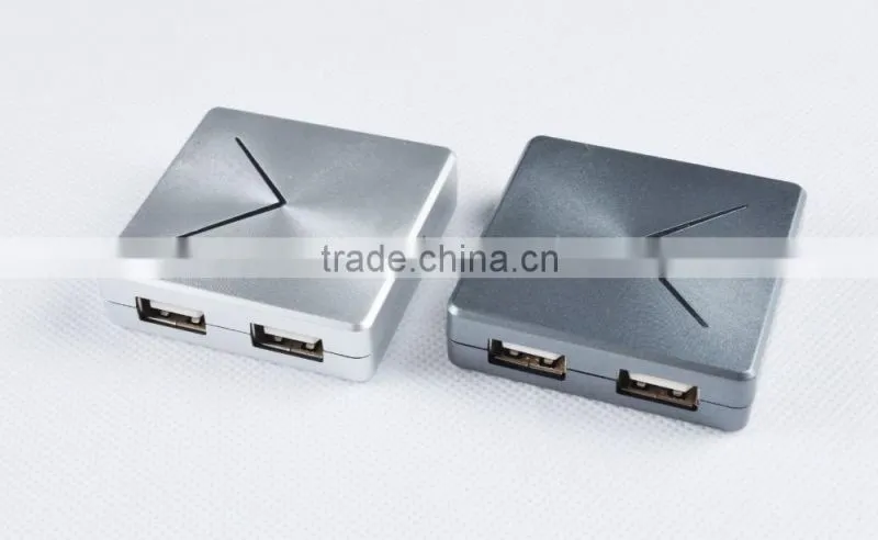 Wholesale ultra-Mini Plastic Casing 480MBPS 4-port USB 2.0 HUB, good for gifts
