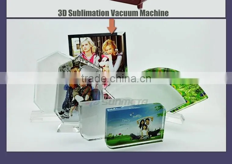 L120*H190*W40mm triange screen blank 3d sublimation crystal photo gifts