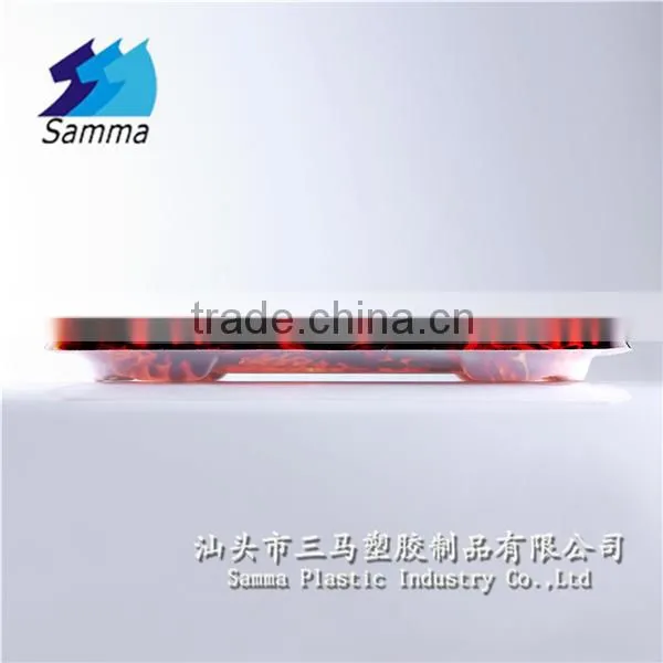 KW-0008TS-RB Clear Lid Disposable Plastic Sushi Plate