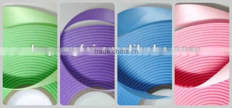 Single face Woven-Edge Polyester Satin Ribbon