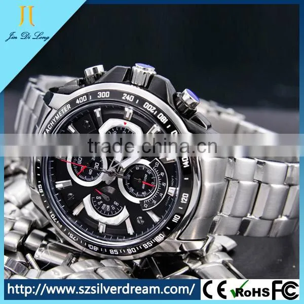 New trend fashion wristwatch high quality 316L stainless steel men quartz watch