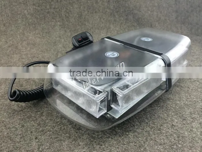 DC12V-24V led lightbar, 24 LED 24W Beacon light with Magnets ,Emergency Strobe Light bar 4 colors LED warning Light