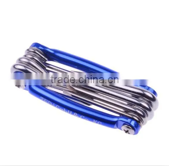screw driver in combination tool bicycle socket wrench multi-function 8 1 repair kit