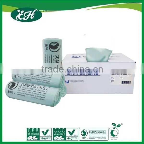 hot sale recycled and degradable big black pe garbage bag