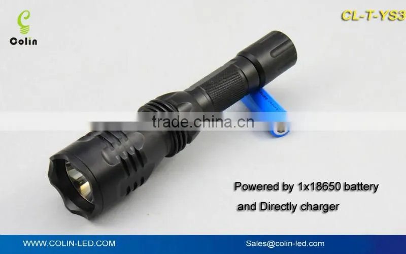 Promotional aluminum high quality flashlight led for camping