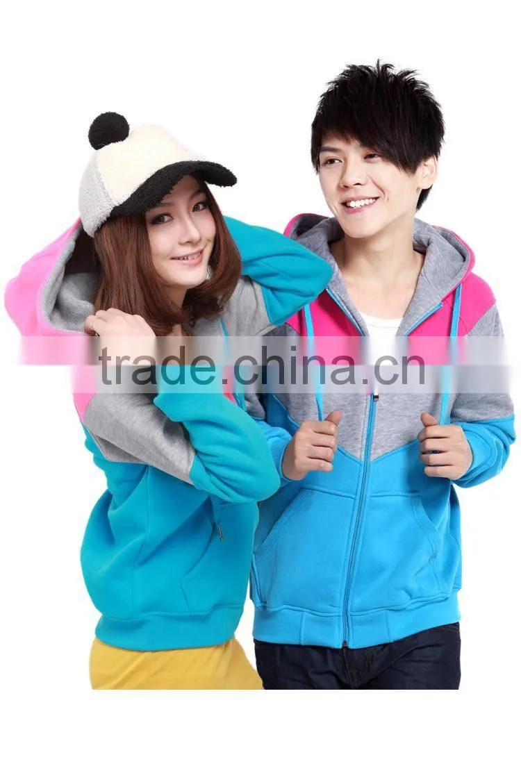 Green front zipper pullover sweater