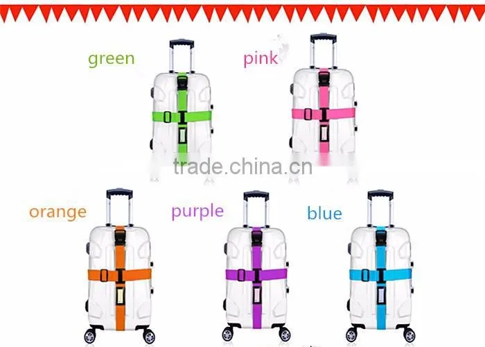 Neoprene fabric luggage belt with digital lock