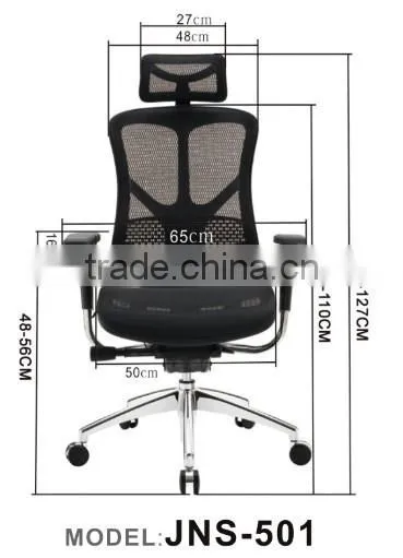 fabric chair,comfortable appearance office chair with aluminum alloy