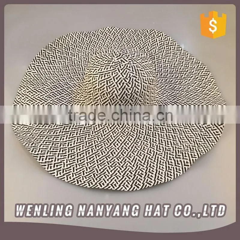 Papper Straw Weaving Hats Crushable Foldable Paper Straw Hats for Women