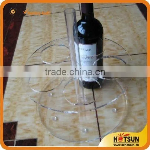 acrylic wine display rack with LED light