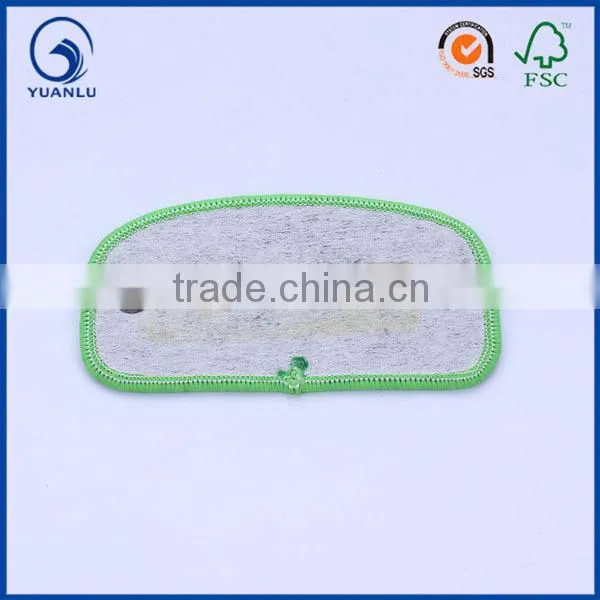 cheap custom sew on embroidery clothing badge