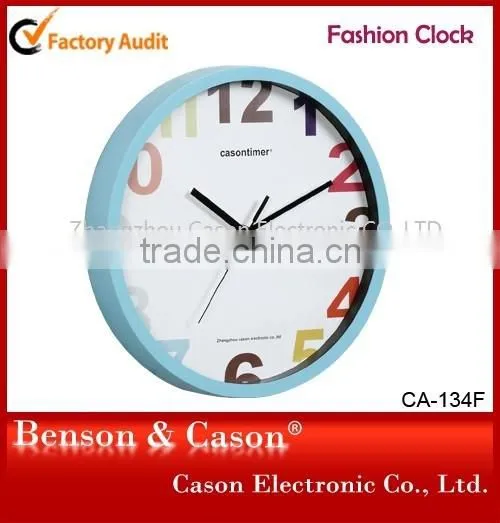 Cason hot selling style cheap price plastic wall clock for home decoration