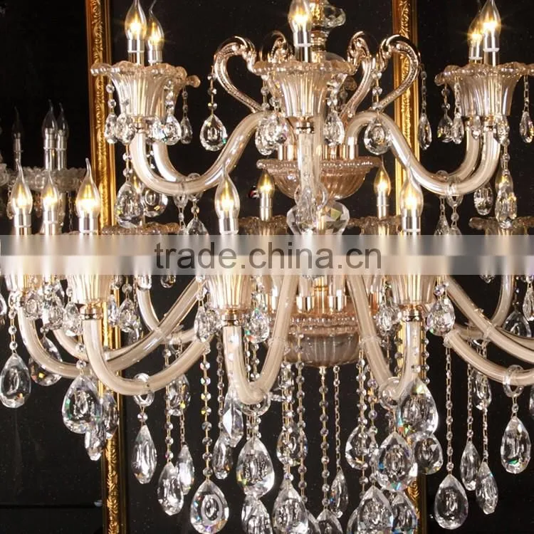 Cognac glass plate arabic style candle chandelier