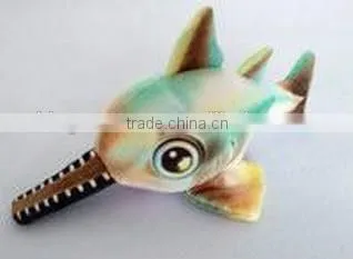 factory wholesale 3D leopard pot fish plush toy realistic stuffed plush animal leopard pot fish toy soft toy