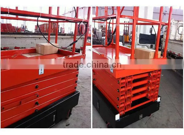 6.0m Whole-electromotion Scissor-type Aloft lifting platform.