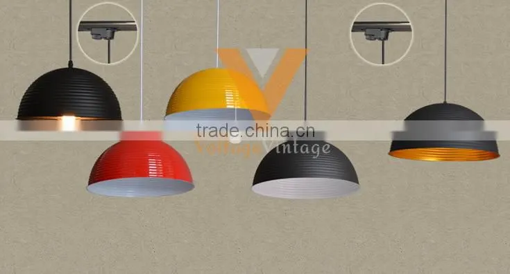 American industrial Vintage wind bar clothing store aisle personality background edison track lighting,iron wire pendant lamp
