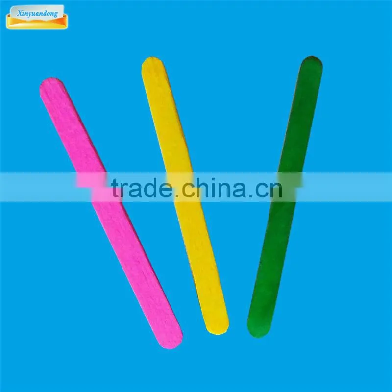 Colored wooden ice cream sticks for toy / colored toy bars