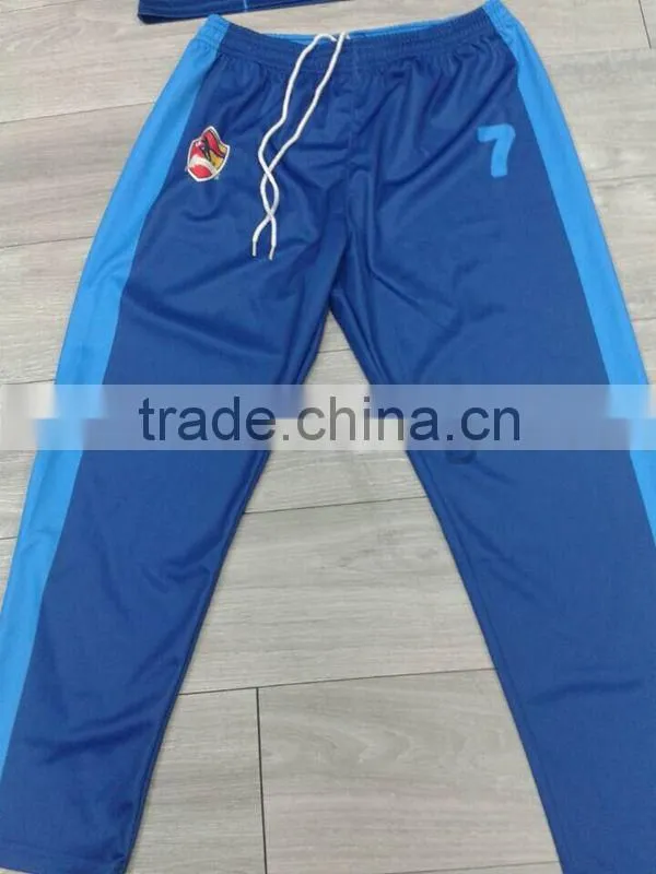 no MOQ custom cricket jersey and pants for cricket club