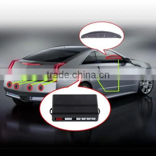 4 Sensors Buzzer Drill Hole Saw 22mm Car Parking Sensor Kit Reverse Radar Sound Alert Indicator System