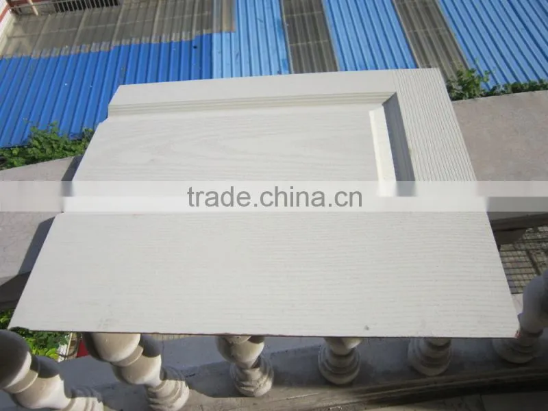Wood grain white primer molded door skin