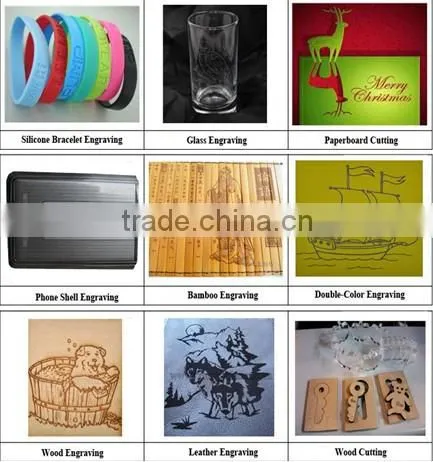 2013 hot sale co2 laser cutting engraving machine on cobblestone