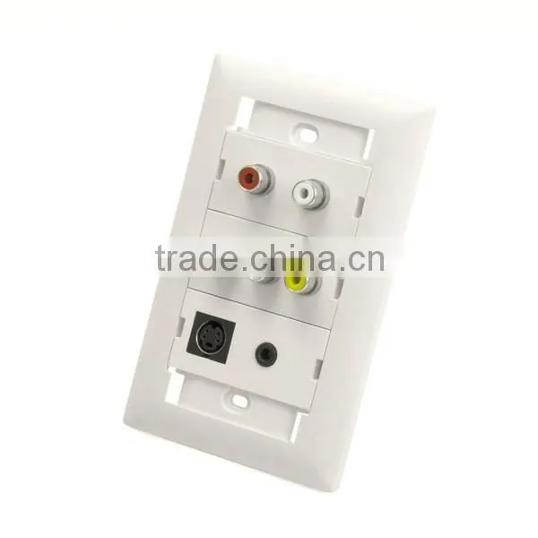 Multiple A/V Modules Outlets Gang Frame