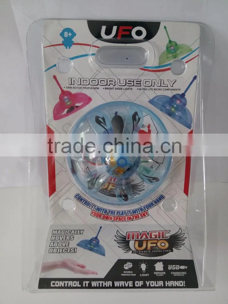 Infrared Sensor Flying Saucer Ufo Hand Induced Hovering Magic Trick Toys Sensor UFO For Children