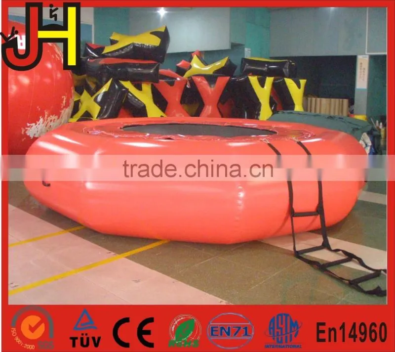 Customized water toys for the lake, popular inflatable aquatic trampoline, inflatable commercial water park toys