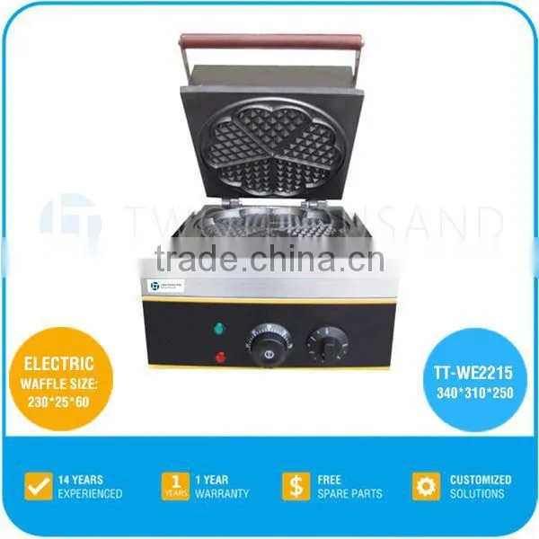 Commercial Waffle Maker - Electric, waffle size: 230x25x60 mm, 1.4 KW, TT-WE2215