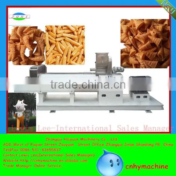 Jinan 100-150kg/h puffed snack machine ,snack food puffing machine