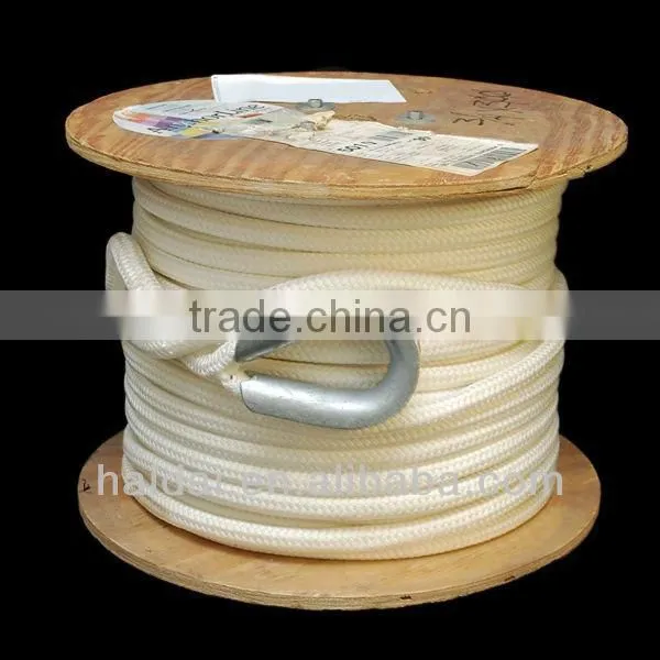 Double braided nylon dock rope