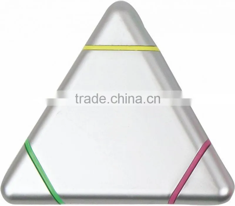 3 in 1 triangle shaped gift highlighter set/liquid chalk markers/Cheap gift highlighter