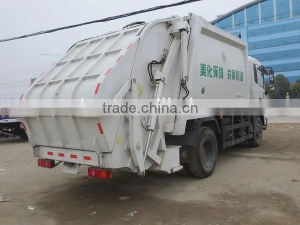 DONGFENG 4*2 New Design Garbage compactor truck 12m3 with swing arm