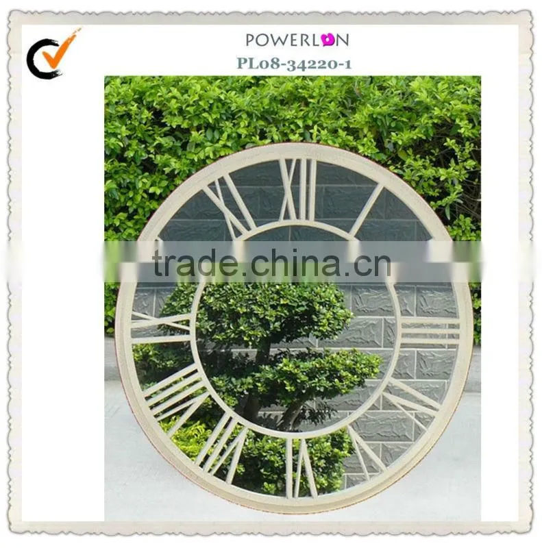 Antique White Antirust Decorative Wall Mirror