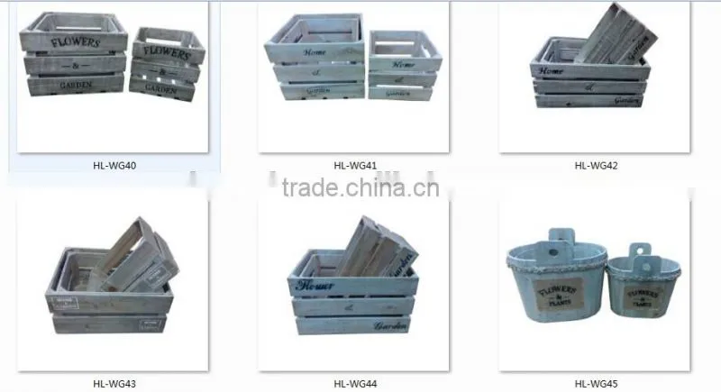 Solid Wood Storage Box Wooden Basket Set of 3 Wooden Box Wholesale