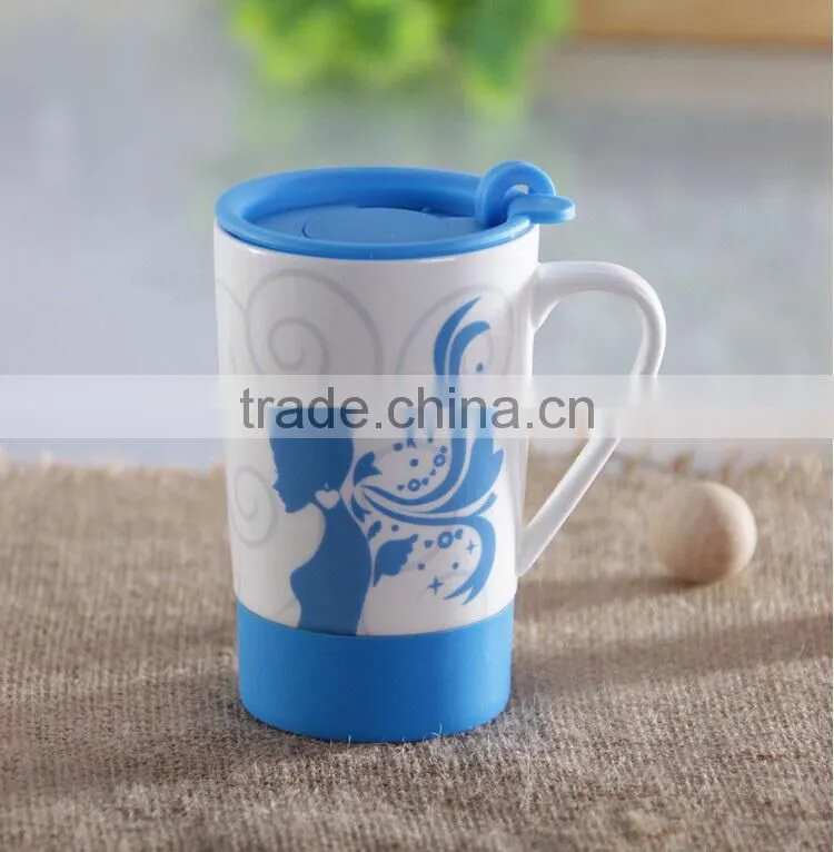 china coffee mugs with plastic lid,cheap mug