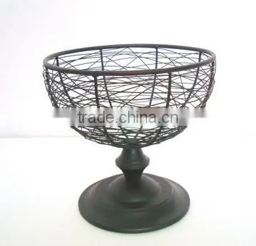 decoration metal fruit holder with stand