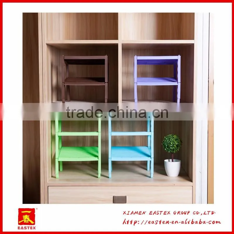Stacking and anti skid shoe rack