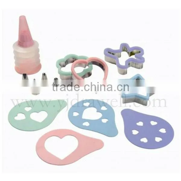 CC8515 Star 4-Piece Food Safe Grade Plastic cake decorating stencils