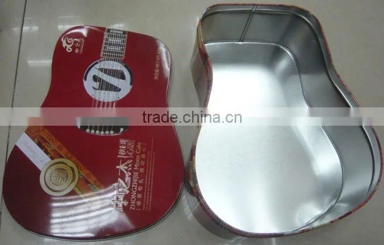 Guitar Tin Can, Guitar Shaped Biscuit Tin Can, Guitar Shaped Tin Can