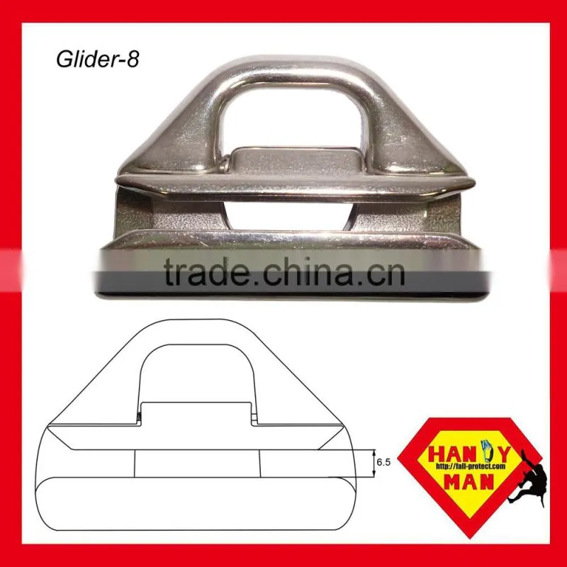 Industrial Horizontal Ceiling Wall Lifeline System Stainless Steel Cable Bracket