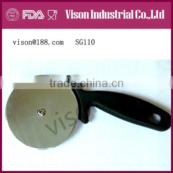 Round stainless steel pizza knife, pizza cutter, pizza wheel (SG36)