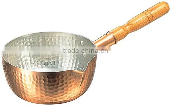 Copper cookware Pot Yukihira Nabe Made in Japan Dimpled Copper Pan