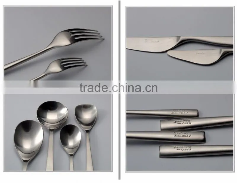 Stainless Steel Japanese Simple Design Smallish Cutlery "SUNAO"