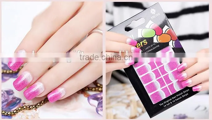 High quality gradient color nail sticker, Gradient nail stick Fashion Nail art