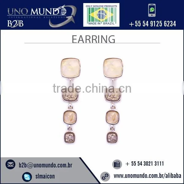 Attractive Design Stone Earrings Available from Reputed Manufacturer