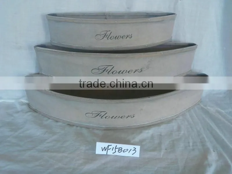 triangle decorative wooden flower pots garden decorations