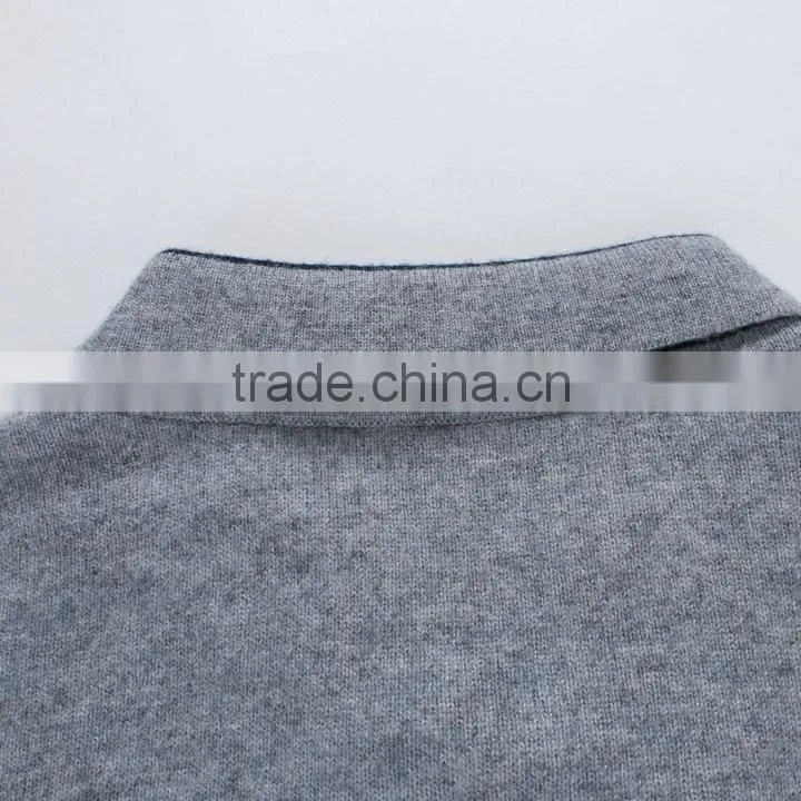 computerized sweater knitting machine for men grey woolen sweater knitting with cheape 1/4zipper machine price